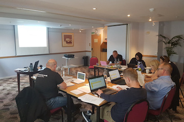 Delegates on the Fire Risk Assessment 5 day course in Slough